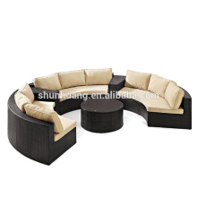 Popular outdoor furniture wicker rattan sofa set for patio